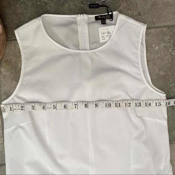 Massimo Dutti Asymmetrical Cotton Blouse - Picture 7 of 10